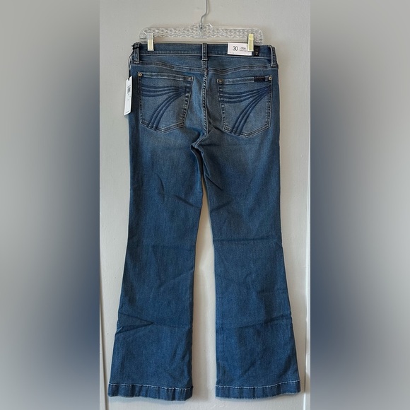 7 For All Mankind Dojo Original Trouser Jeans Ibiza Wash Size 29 NWT - Picture 4 of 8